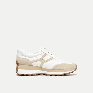 Veronica Beard Cream and Tan Valentina Sneakers
